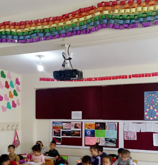 Cahit Zarifoğlu İlköğretim Okuluna Projeksiyon Yardımı