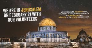 We are going to Jerusalem with our volunteers.