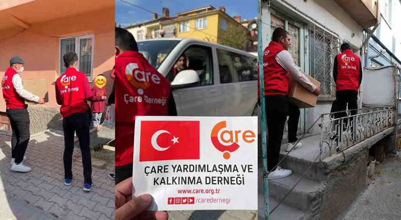 Tavşanlı'da 20 Aileye Gıda ve Hijyen Paketi Yardımı