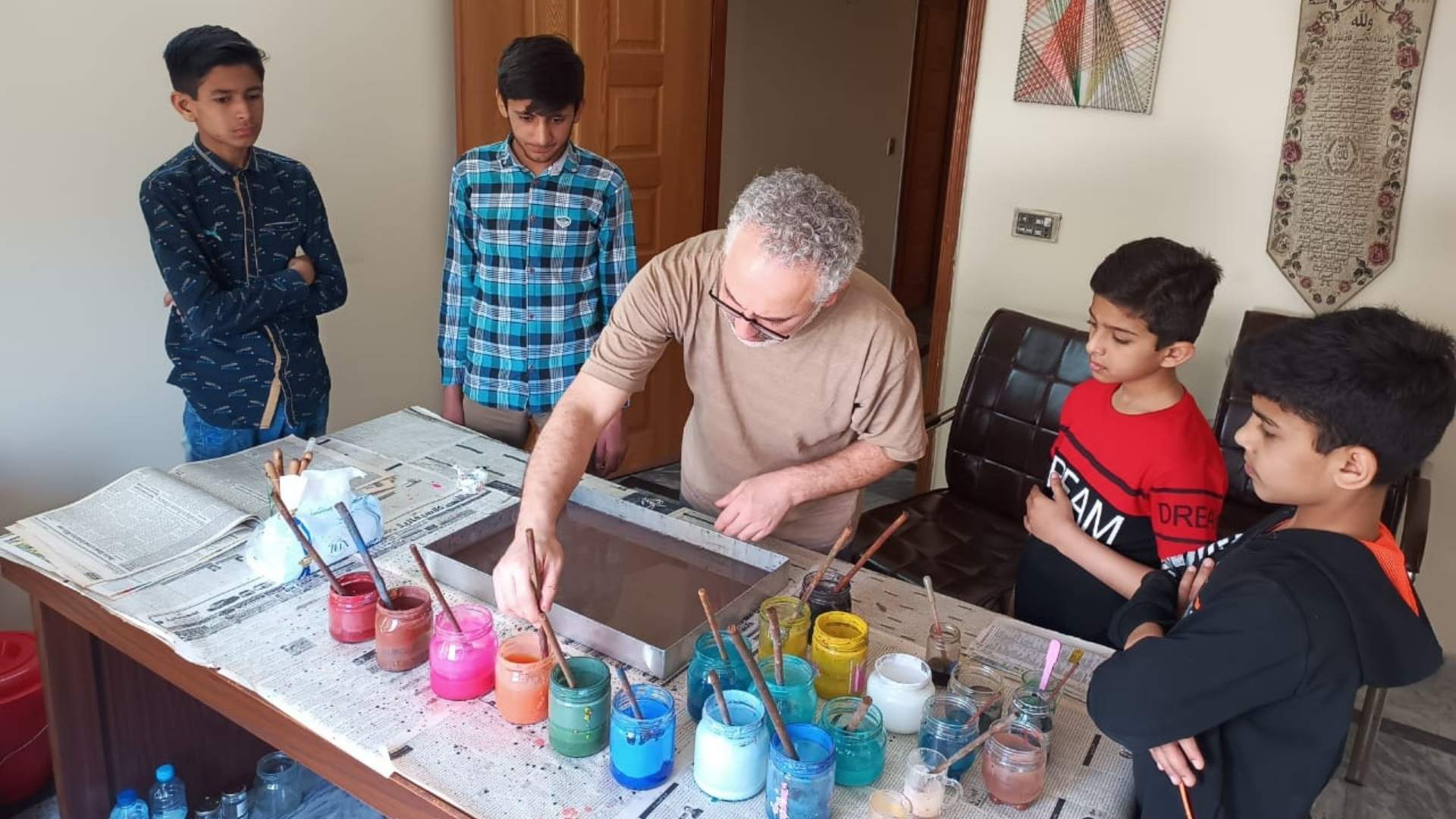 Ebru Art Event at Pakistan Orphanage
